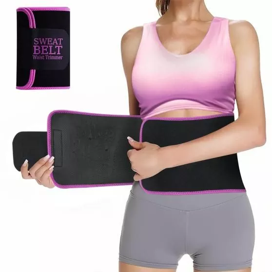 Merched Sweat Slimming Waist Cefnogi Shaper Belt