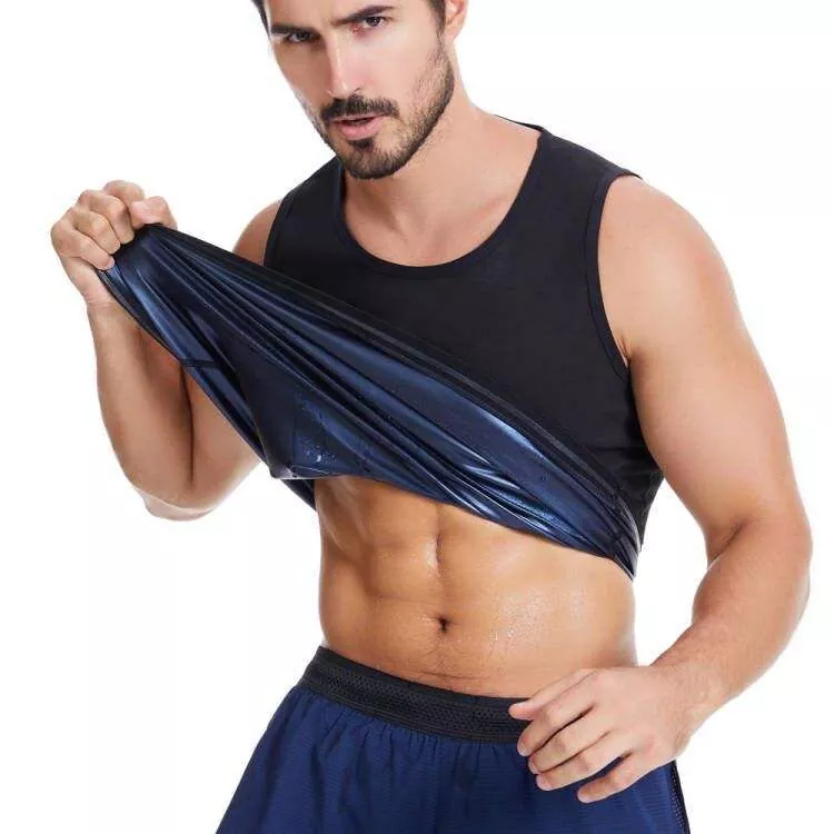 Ymarfer Corff Sauna Tank Top i Ddynion